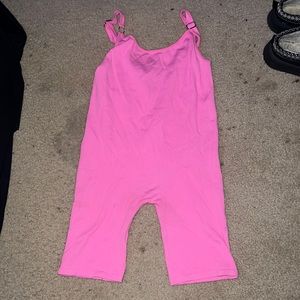 Paxton hot pink romper size s/m lightly worn has adjustable straps and no stains